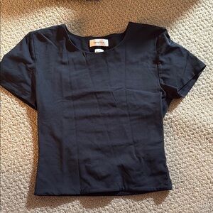 Women's Cropped Black Top